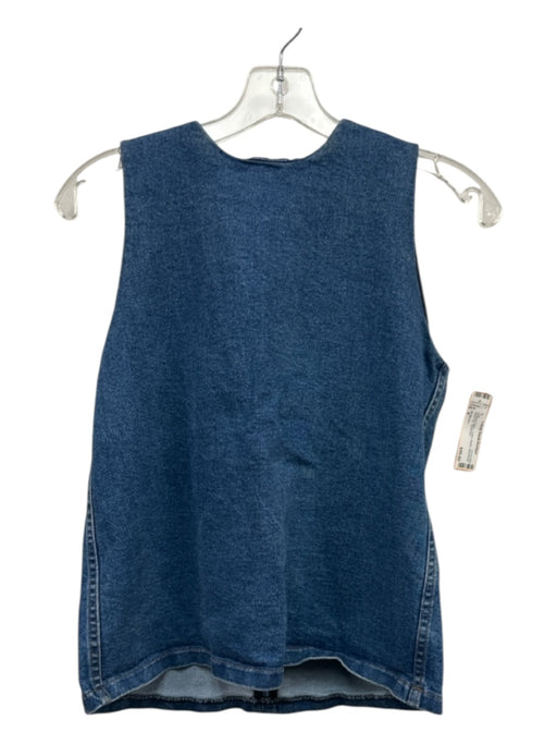 M. Martin Size 4 Medium Wash Cotton Denim Sleeveless Back Zip Top Medium Wash / 4