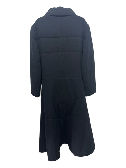 Y's by Yohji Yamamoto Size 3 Black Cupro Wool Lining Snap Button Long Coat Black / 3