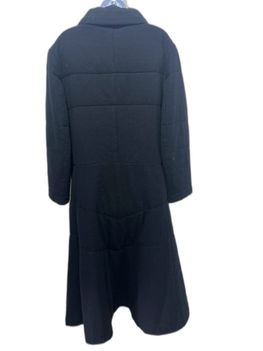 Y's by Yohji Yamamoto Size 3 Black Cupro Wool Lining Snap Button Long Coat Black / 3