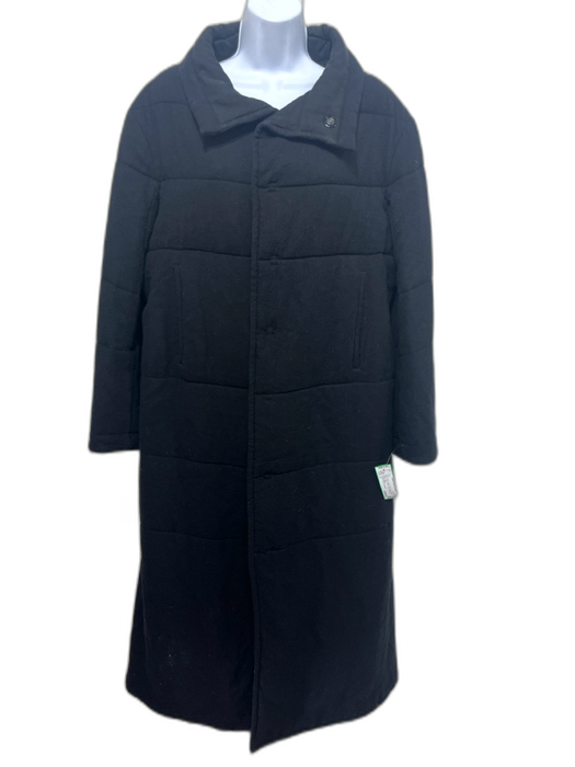 Y's by Yohji Yamamoto Size 3 Black Cupro Wool Lining Snap Button Long Coat Black / 3