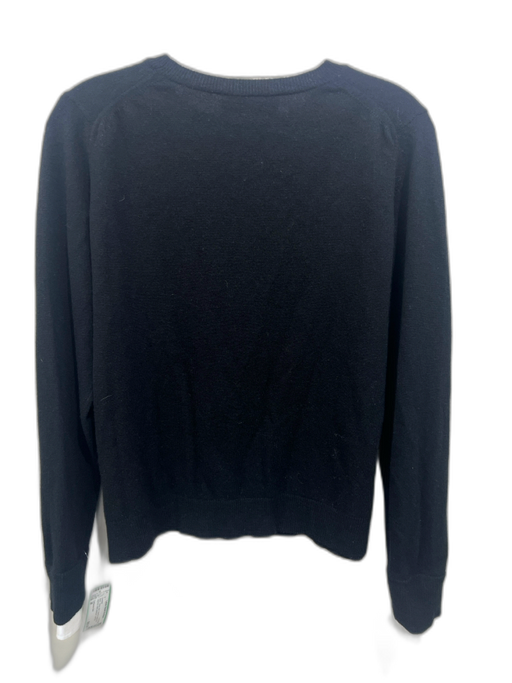 Catherine Osti Size M Black, White, Red Wool & Cashmere Layered Layered Sweater Black, White, Red / M