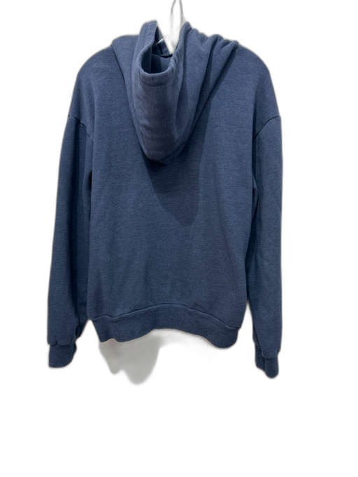 SPRWMN Size S Washed Blue Polyester Blend Fleece Hoodie Heart Jogger Pant Set Washed Blue / S