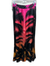 Retrofete Size S Pink, Orange & Black Silk Blend Palm Fronds Print Pant Set Pink, Orange & Black / S