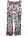 Etro Size Est S White & Multi Cotton Blend Denim Floral Paisley Jeans White & Multi / Est S