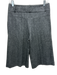 Chloe Size 38 Gray & Black Cotton Herringbone Front Pleat Hook & Zip Fly Shorts Gray & Black / 38