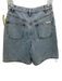 Self-Portrait Size 26 Light Wash Cotton Denim Rhinestone Button & Zip Fly Shorts Light Wash / 26