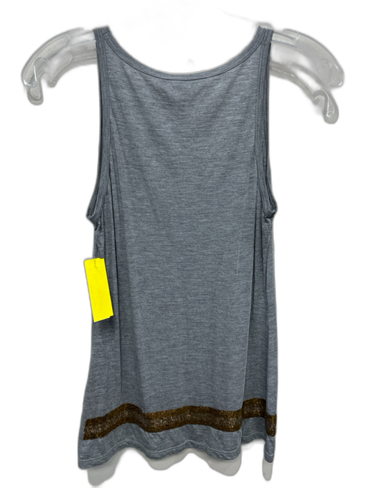 Gucci Size S Gray & Gold Modal Blend Heathered Sequin Design Scoop Neck Tank Top Gray & Gold / S