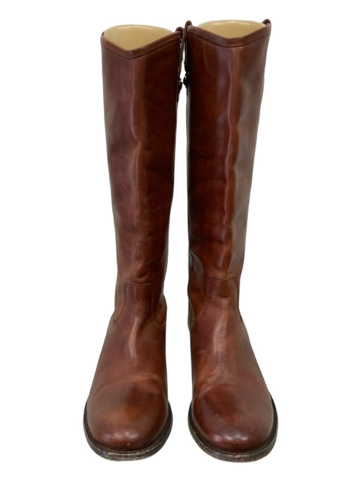 Frye Shoe Size 8.5 Brown Leather Flat Knee High Riding Boots Brown / 8.5