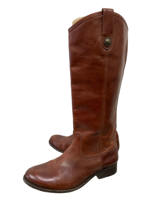 Frye Shoe Size 8.5 Brown Leather Flat Knee High Riding Boots Brown / 8.5