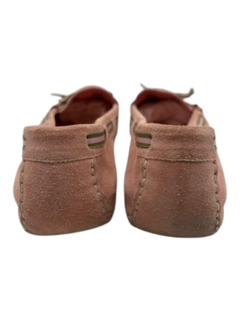 Gucci Shoe Size 8 Pink & Green Suede Bow Tie Round Toe Flats Pink & Green / 8