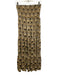 Perry Walker Size 1 Beige, Black, Gold Silk Blend Smocked Waist Band Fans Skirt Beige, Black, Gold / 1