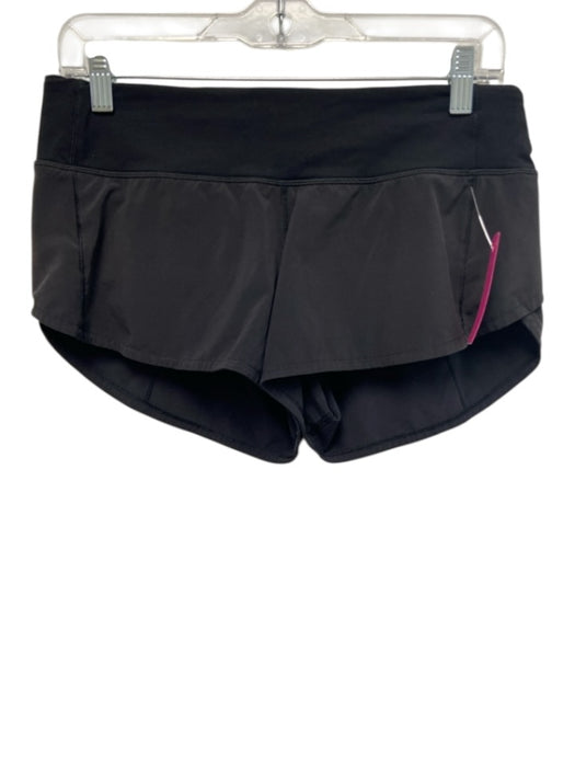 Lululemon Size 6 Black Elastic Waist Low Rise built in shorts Running Shorts Black / 6