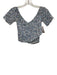 Poupette St. Barth Size S Blue, White, Pink Viscose Off Shoulder Floral Top Blue, White, Pink / S