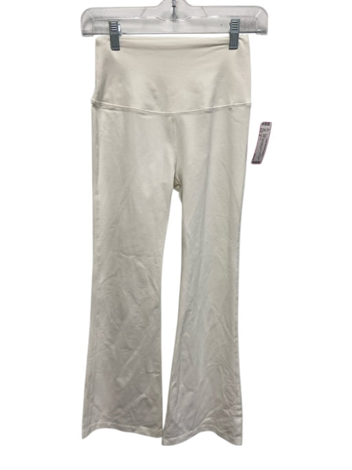 Splits 59 Size S White Nylon Blend Elastic Waist High Rise Yoga Pants White / S