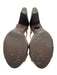 Jimmy Choo Shoe Size 39 Tan & brown Suede Gold hardware Ankle Strap Heel Sandals Tan & brown / 39