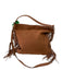 Rebecca Minkoff Caramel Brown Leather Textured Fringe Detail Shoulder Strap Bag Caramel Brown / Large