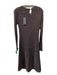 Elie Tahari Size S Brown & Black Viscose & Nylon Blend Metallic Shimmer Dress Brown & Black / S