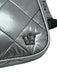 Oliver Thomas Gunmetal Silver Polyester Quilted Zip Crossbody Bag Gunmetal Silver / S