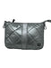 Oliver Thomas Gunmetal Silver Polyester Quilted Zip Crossbody Bag Gunmetal Silver / S