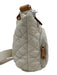 MZ Wallace Cream Nylon Quilted Top Zip Pouch Crossbody Bag Cream / S