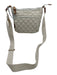 MZ Wallace Cream Nylon Quilted Top Zip Pouch Crossbody Bag Cream / S