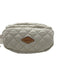 MZ Wallace Cream Nylon Quilted Top Zip Pouch Crossbody Bag Cream / S