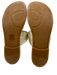 Odissi Shoe Size 39 Gold Leather Round Toe Gold Hardware Slide Thong Sandals Gold / 39