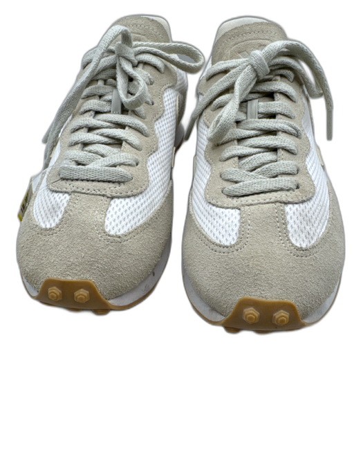 Veja Shoe Size 9 White & Gray Suede Synthetic Knit Fabric & Color Block Sneakers White & Gray / 9