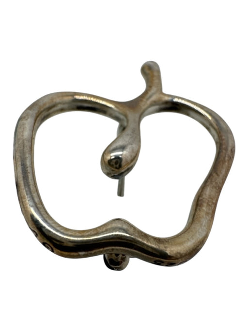 Tiffany & Co Silver 925 Sterling Silver Apple Abstract Dustbag Inc. Brooch Silver