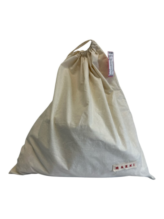 Marni Beige & Orange Canvas & Leather Bucket Shoulder Sack Bag Beige & Orange / XL