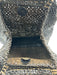 Henry Beguelin Black & Beige Leather Bamboo Handle Woven Toggle Bag Black & Beige / M/L