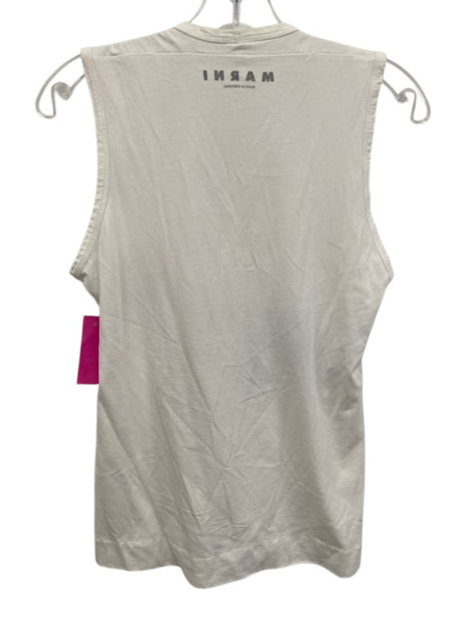 Marni Size L / 40 White, Red, Blue Cotton Sleeveless Parrot Tank Top Tank Top White, Red, Blue / L / 40