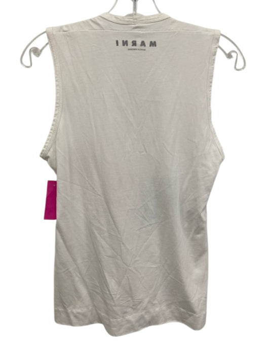Marni Size L / 40 White, Red, Blue Cotton Sleeveless Parrot Tank Top Tank Top White, Red, Blue / L / 40