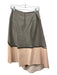 Tibi Size 2 Pink & gray Lamb leather Side Zip Cut Out Detail Knee Length Skirt Pink & gray / 2