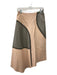 Tibi Size 2 Pink & gray Lamb leather Side Zip Cut Out Detail Knee Length Skirt Pink & gray / 2