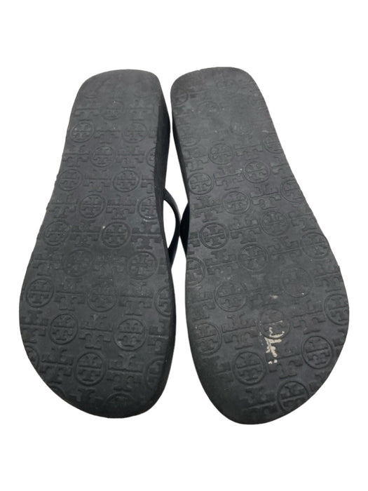 Tory Burch Shoe Size 6.5 Black & White Foam Flip Flop Wedge Pattern Sandals Black & White / 6.5