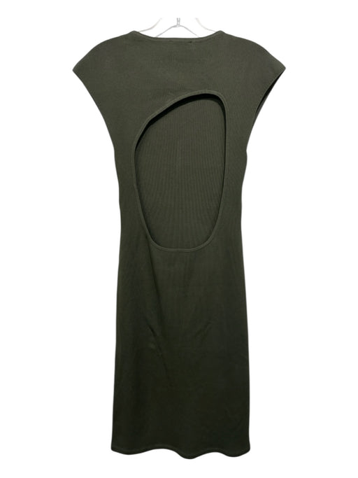 COS Size S Green Ribbed Sleeveless Dress Green / S