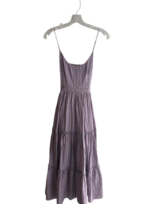 Cinq a Sept Size 0 Lavender Cotton V Neck Adjustable spaghetti straps Dress Lavender / 0