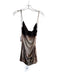Jaded London Size 8 Brown Polyester Cowl Neck Spaghetti Strap Built In Bra Dress Brown / 8