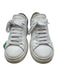 Valentino Shoe Size 7 White & Black Leather Lace Up Low Top Color Block Sneakers White & Black / 7