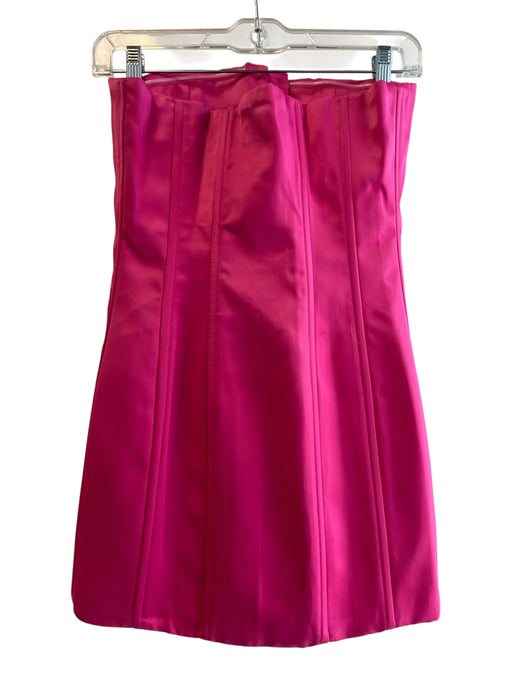 Guizio Size Small Hot pink Polyester Corset Strapless Boning Mini Dress Hot pink / Small