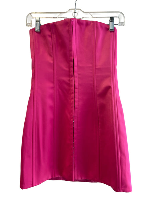 Guizio Size Small Hot pink Polyester Corset Strapless Boning Mini Dress Hot pink / Small