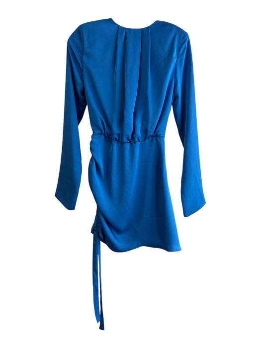 Ramy Brook Size XS Royal Blue Polyester Side Ruching Draped neck Dress Royal Blue / XS