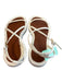 Reformation Shoe Size 6 White & Brown Leather Round Toe Open Toe & Heel Shoes White & Brown / 6