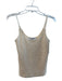 MNG Size S Champagne Polyester Spaghetti Strap Sequin Lined Tank Top Top Champagne / S