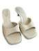 Zara Shoe Size 37 Ivory Manmade Material open toe Reptile Embossed Shoes Ivory / 37