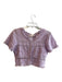 Love Shack Fancy Size XS Lavender Cotton Round Neck Button Down Short Sleeve Top Lavender / XS