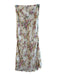 Reformation Size 6 Cream Viscose Elastic Waist Floral Print Maxi Skirt Cream / 6