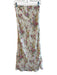 Reformation Size 6 Cream Viscose Elastic Waist Floral Print Maxi Skirt Cream / 6