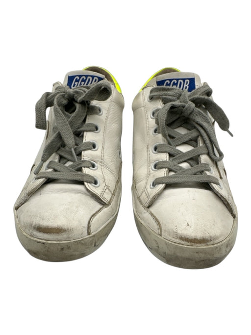 Golden Goose Shoe Size 37 White & yellow Leather Lace Up Star Low Top Sneakers White & yellow / 37